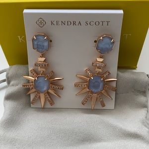 Kendra Scott Light Blue Illusion earrings